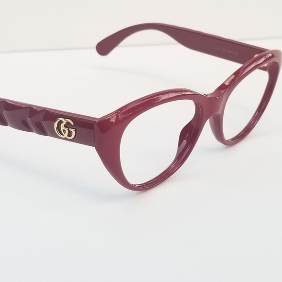 Stunning  Authentic Gucci  GG Marmont Red Eyeglasses Frames - Picture 9 of 16